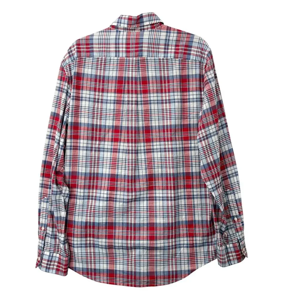 Vineyard Vines Mens Size M Classic Fit Tucker Shirt Button Up‎ Cotton Plaid